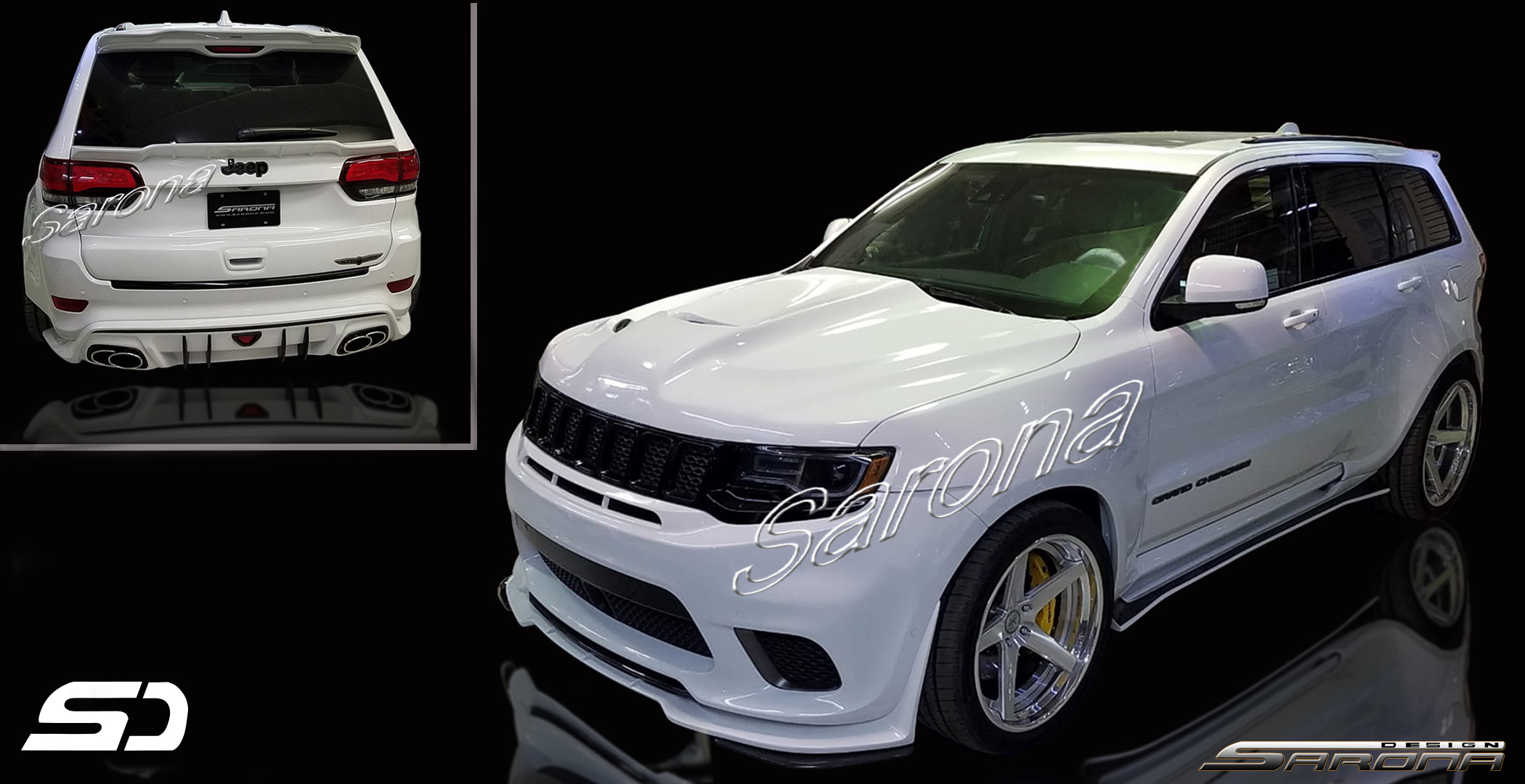 Custom Jeep Grand Cherokee  SUV/SAV/Crossover Body Kit (2017 - 2021) - $4900.00 (Part #JP-014-KT)